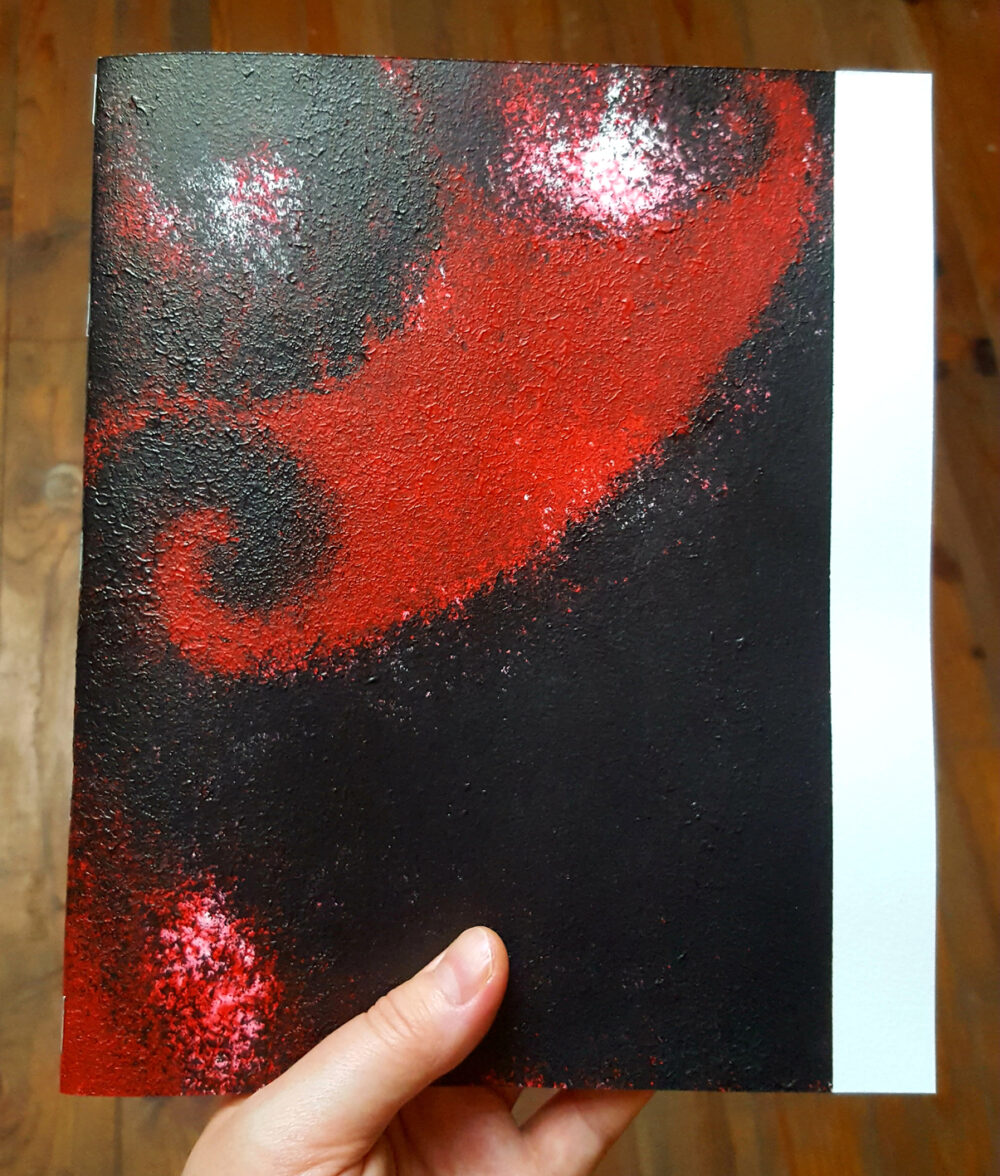 Grands Cahiers Uniques Rouges I, II & III Signés ~ Couvertures Dessins originaux Encre & Acrylique ~ SOLD OUT – Image 3