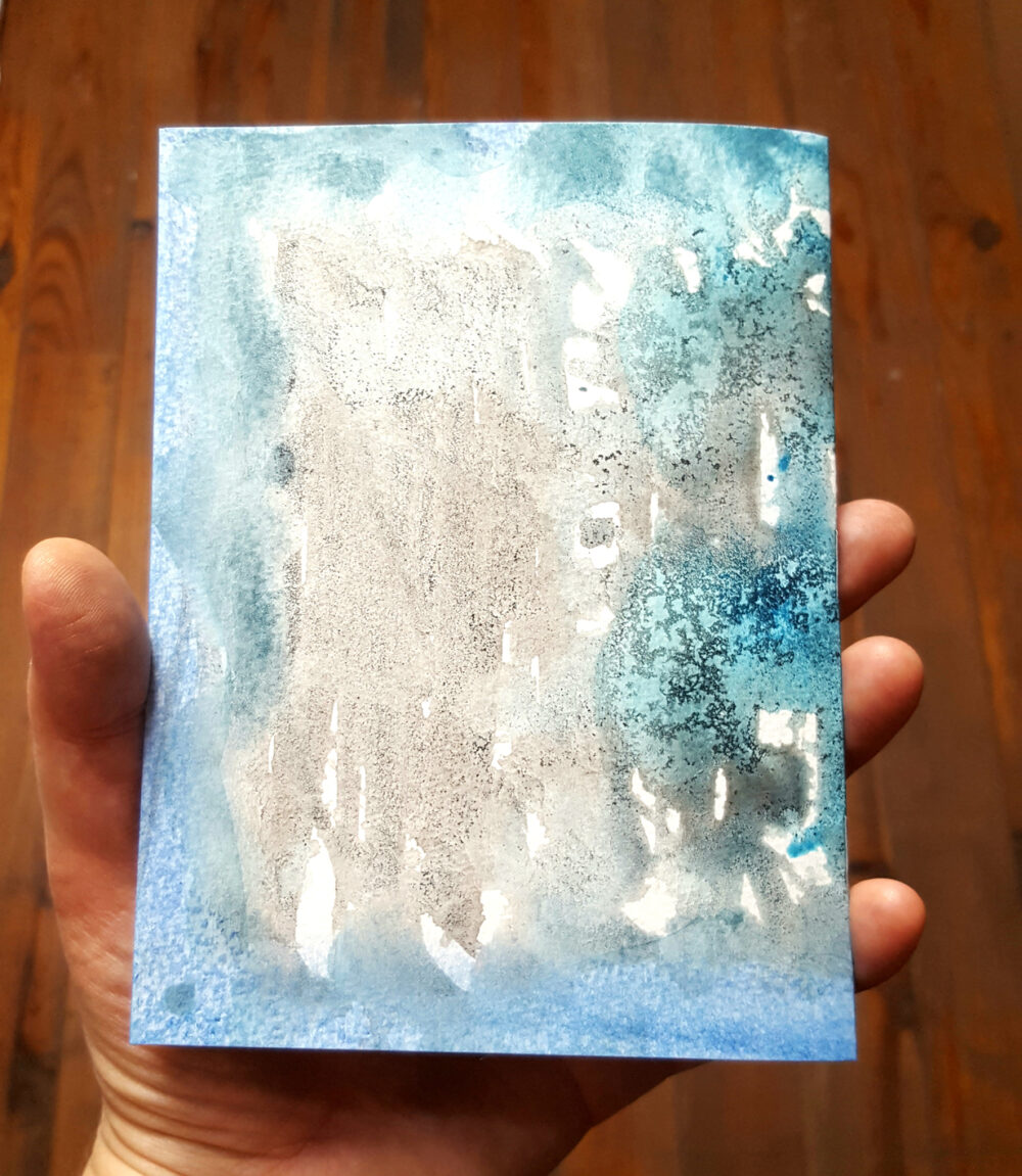 Carnets Uniques Turquoises I & II Signés ~ Couvertures Dessins originaux Encre & Acrylique ~ SOLD OUT – Image 7