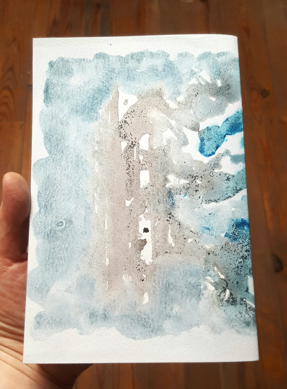 Carnets Uniques Turquoises I & II Signés ~ Couvertures Dessins originaux Encre & Acrylique ~ SOLD OUT – Image 4