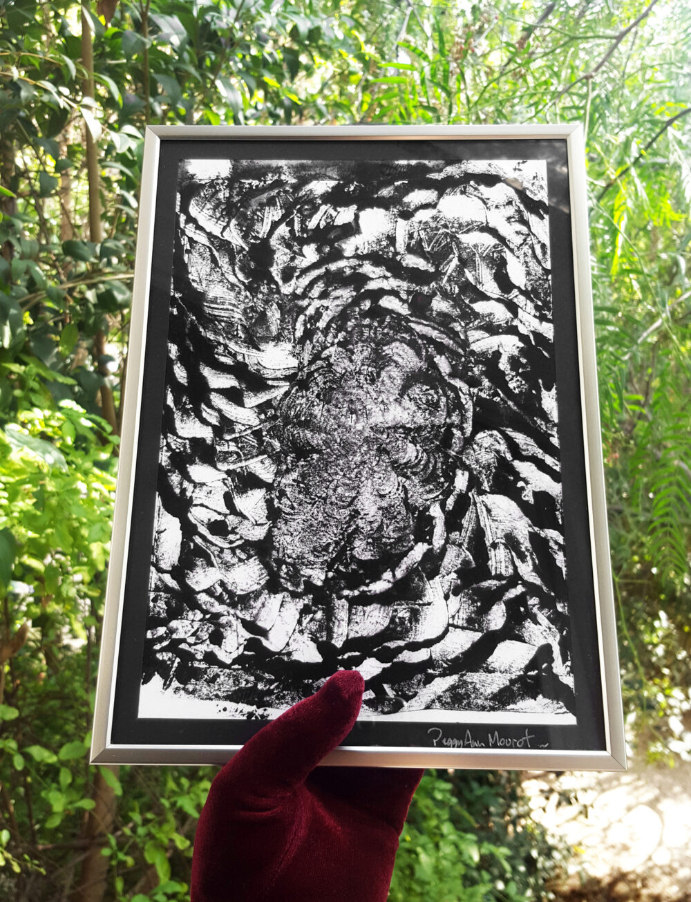 Arès ~ Monotype ~ Encre / 250g mat ~ Encadré Métal A4 – Image 11