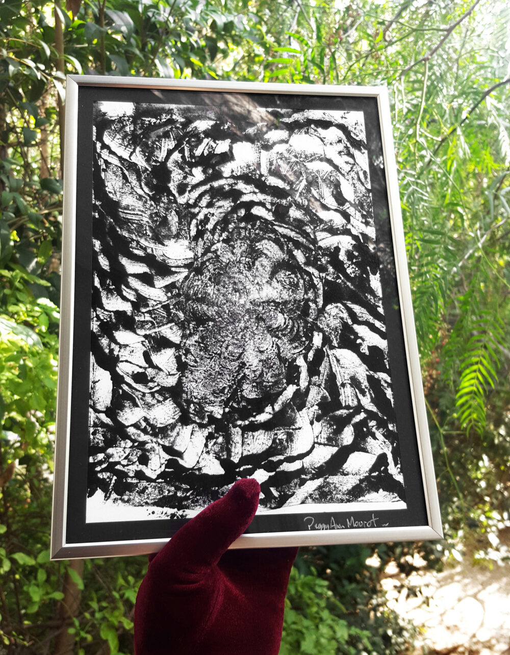 Arès ~ Monotype ~ Encre / 250g mat ~ Encadré Métal A4 – Image 9