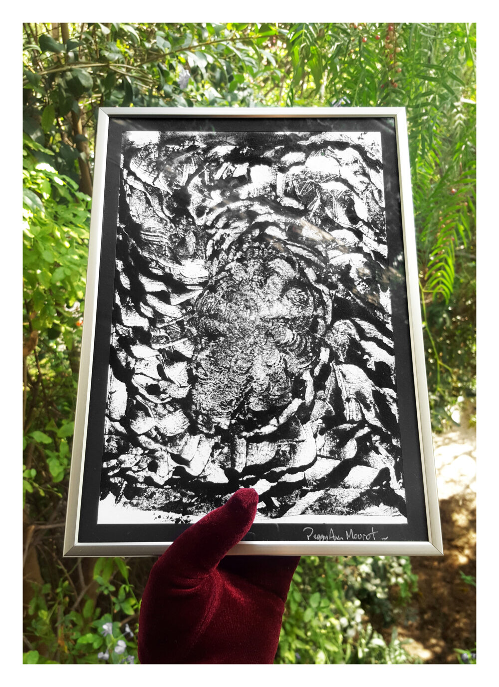 Arès ~ Monotype ~ Encre / 250g mat ~ Encadré Métal A4