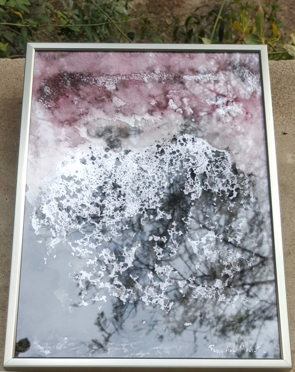 Dent de Crolles  ~ Aquarelle & Encre de Chine ~ Encadré Métal A4 – Image 16
