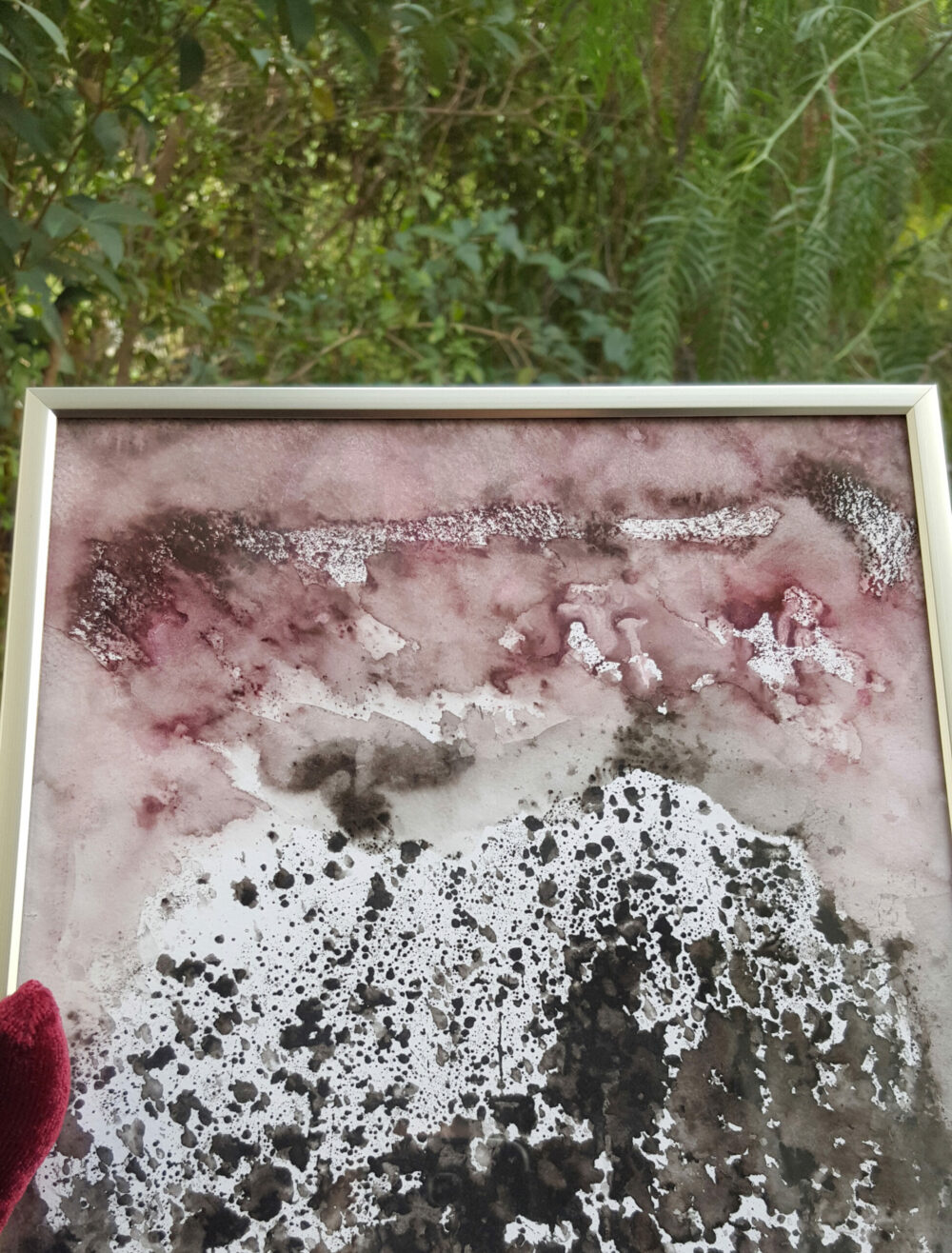 Dent de Crolles  ~ Aquarelle & Encre de Chine ~ Encadré Métal A4 – Image 14