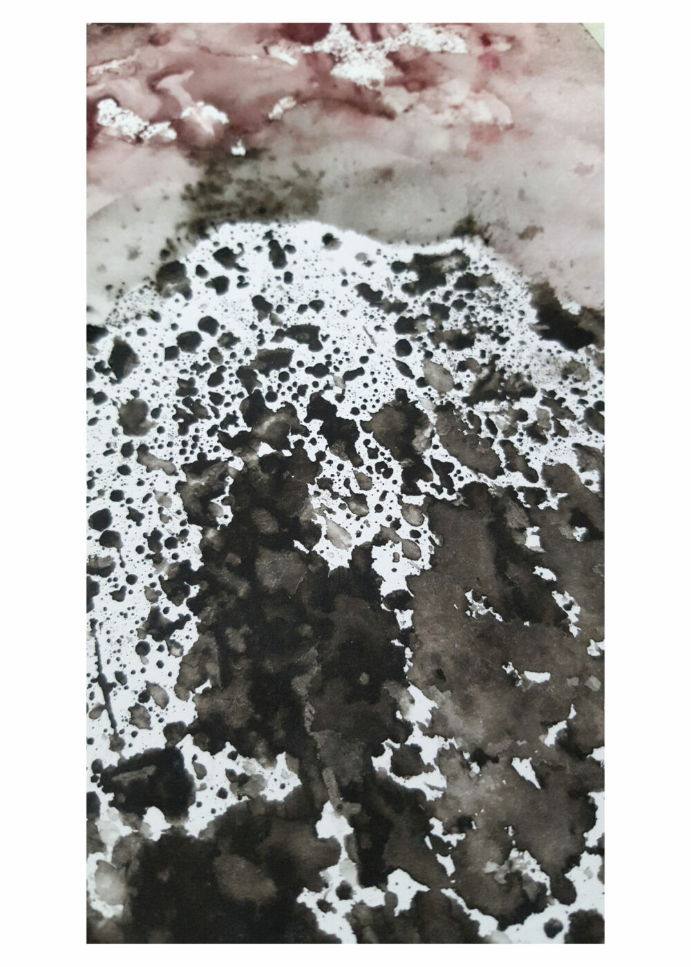 Dent de Crolles  ~ Aquarelle & Encre de Chine ~ Encadré Métal A4 – Image 8