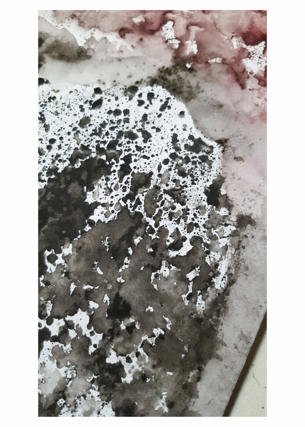 Dent de Crolles  ~ Aquarelle & Encre de Chine ~ Encadré Métal A4 – Image 11