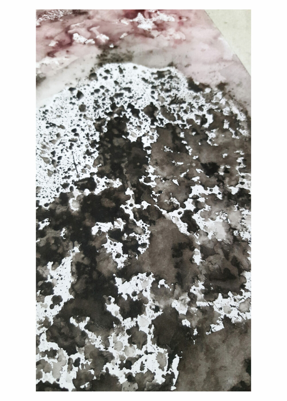 Dent de Crolles  ~ Aquarelle & Encre de Chine ~ Encadré Métal A4 – Image 12