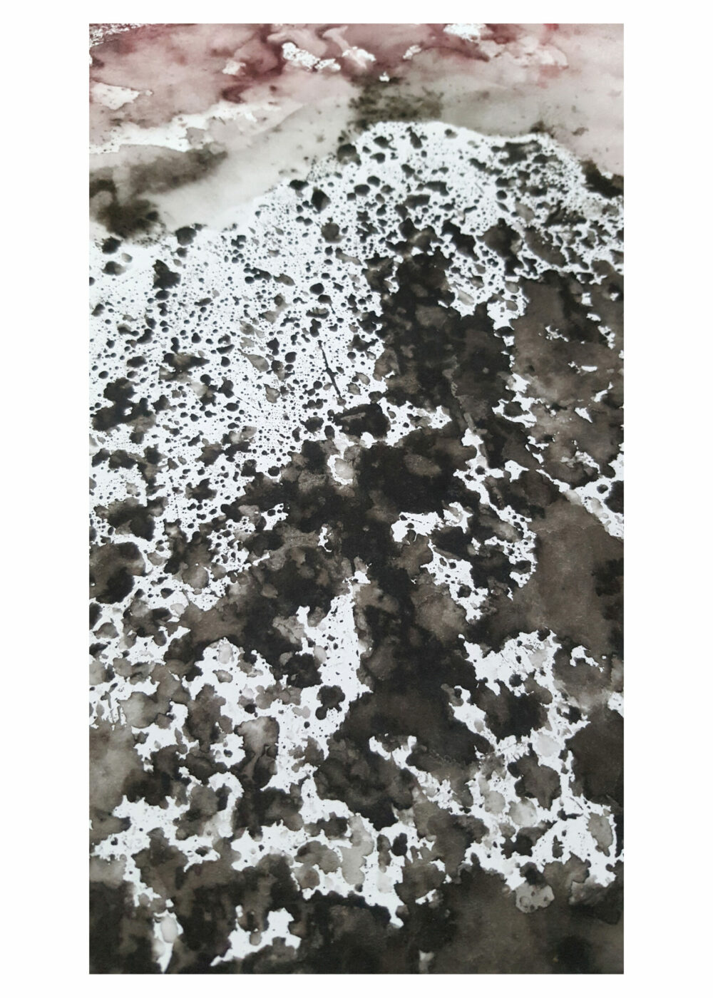 Dent de Crolles  ~ Aquarelle & Encre de Chine ~ Encadré Métal A4 – Image 13