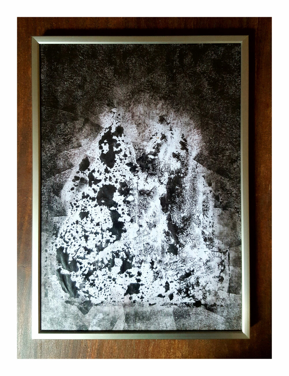 Siamese ~ Dessin à l’Encre de Chine & Acrylique ~ Encadré Métal A4