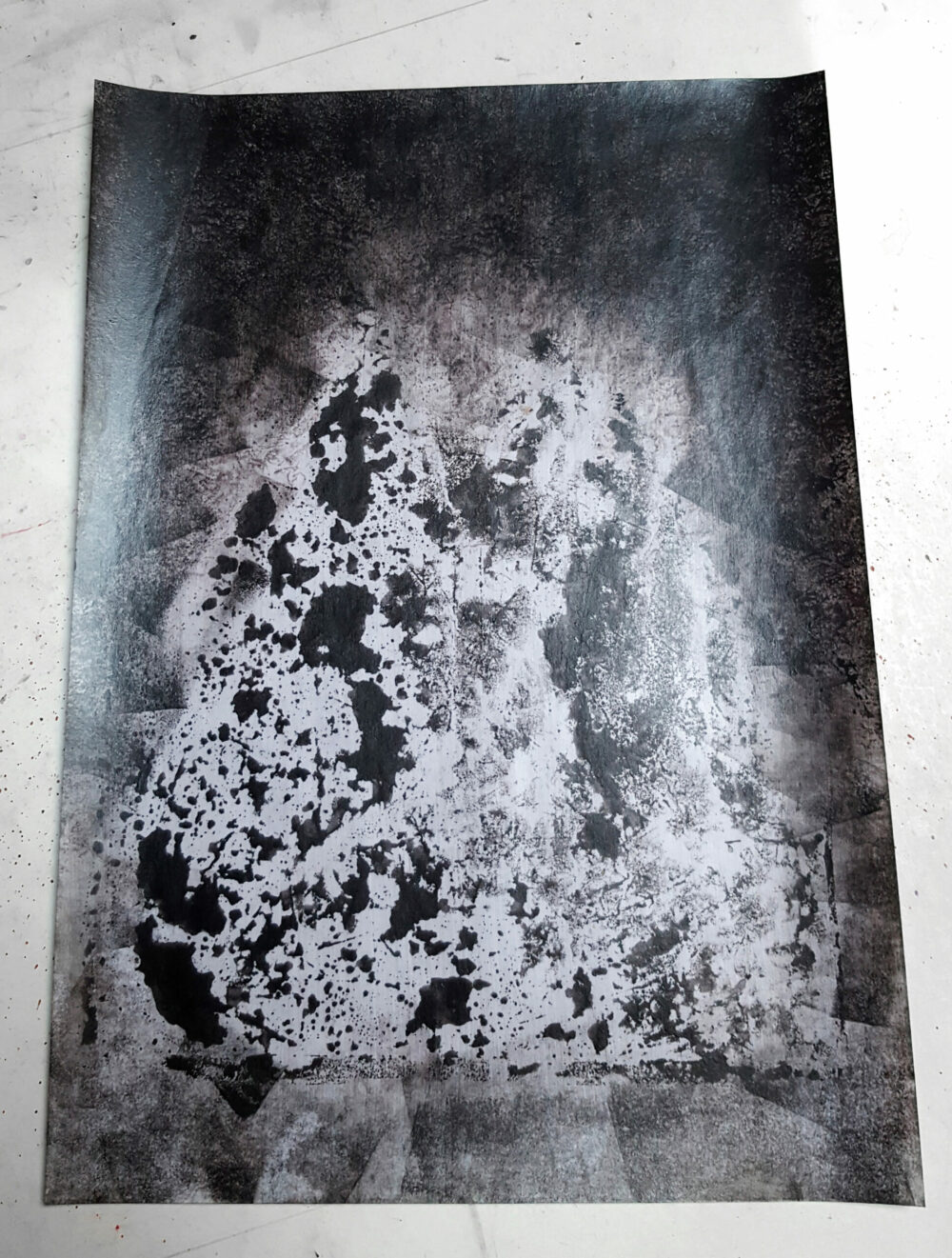 Siamese ~ Dessin à l’Encre de Chine & Acrylique ~ Encadré Métal A4 – Image 12