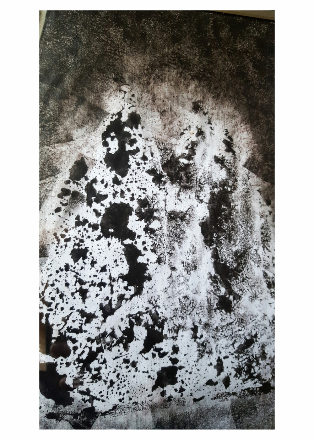 Siamese ~ Dessin à l’Encre de Chine & Acrylique ~ Encadré Métal A4 – Image 4