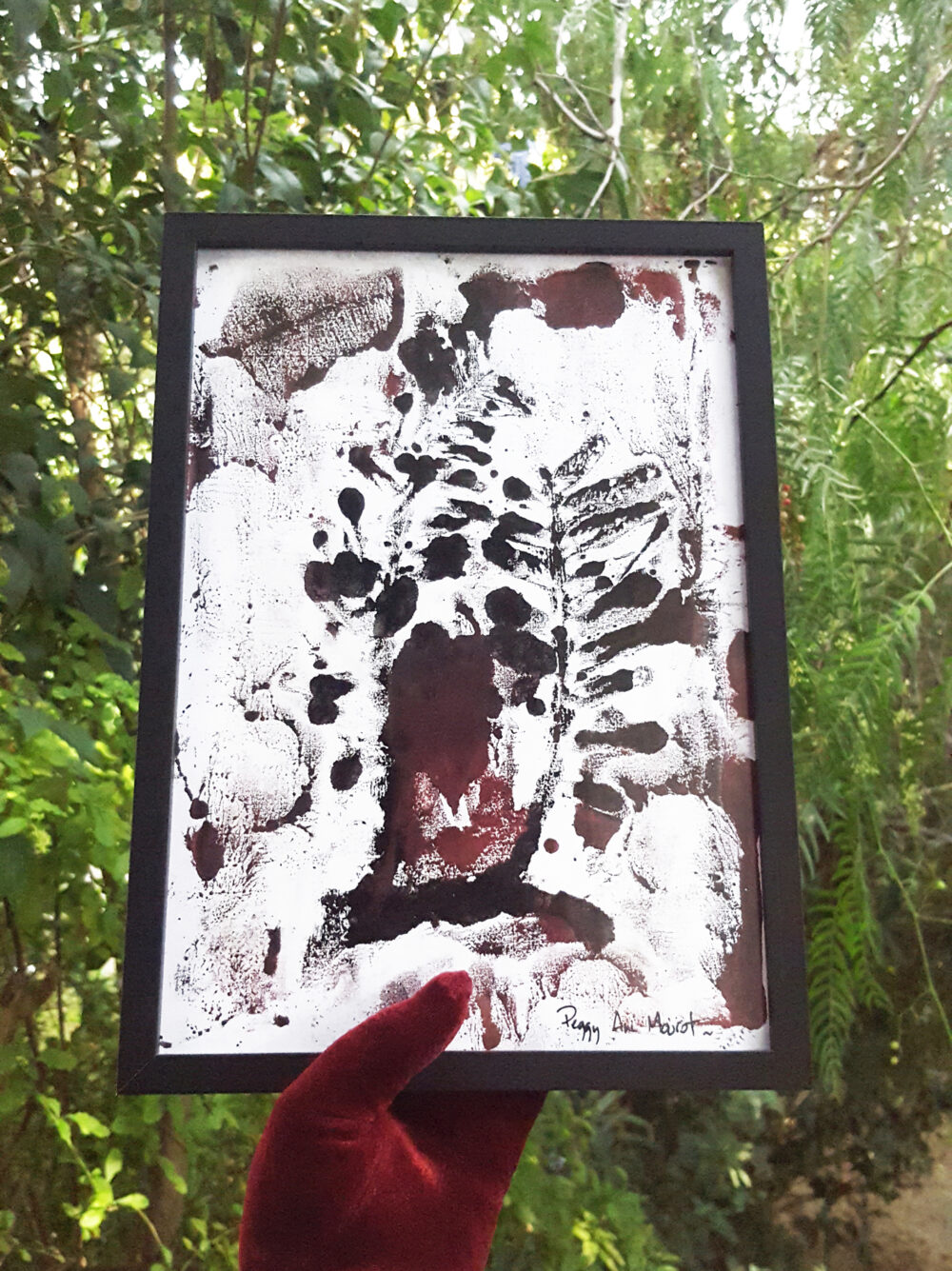 Rue Blanchard ~ Encre de Chine & Encres Typographiques ~ Encadré Bois Noir A4 – Image 2