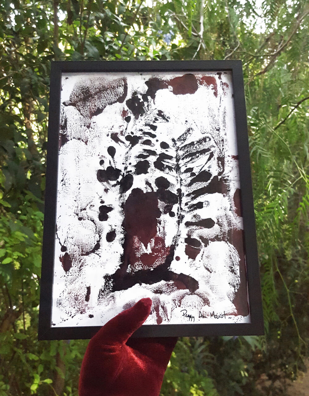 Rue Blanchard ~ Encre de Chine & Encres Typographiques ~ Encadré Bois Noir A4 – Image 3
