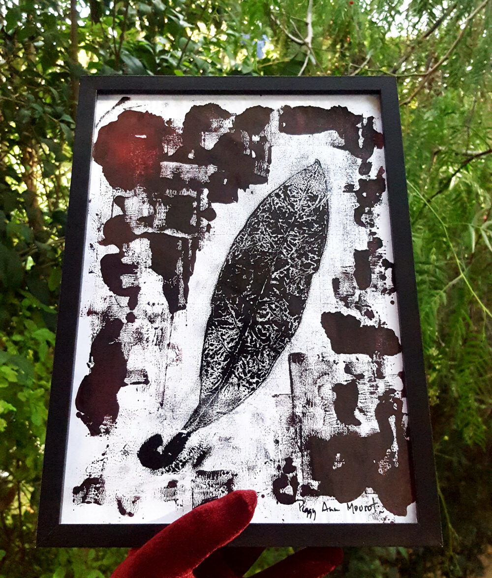 Médée ~ Encre de Chine & Encres Typographiques ~ Encadré Bois Noir A4 – Image 4