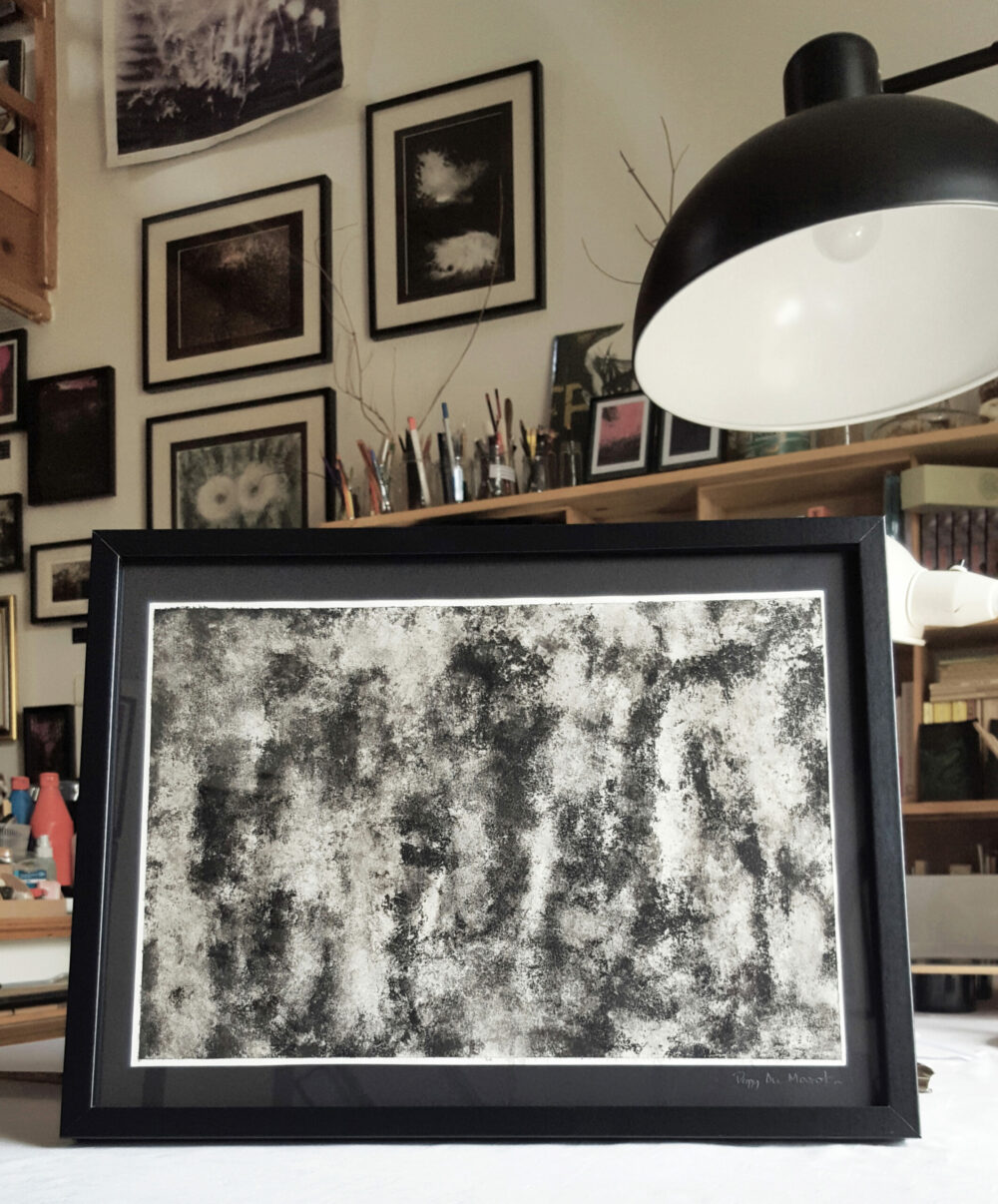 Textures ~ Lavis à l'Encre de Chine ~ 30x40 Encadré – Image 2