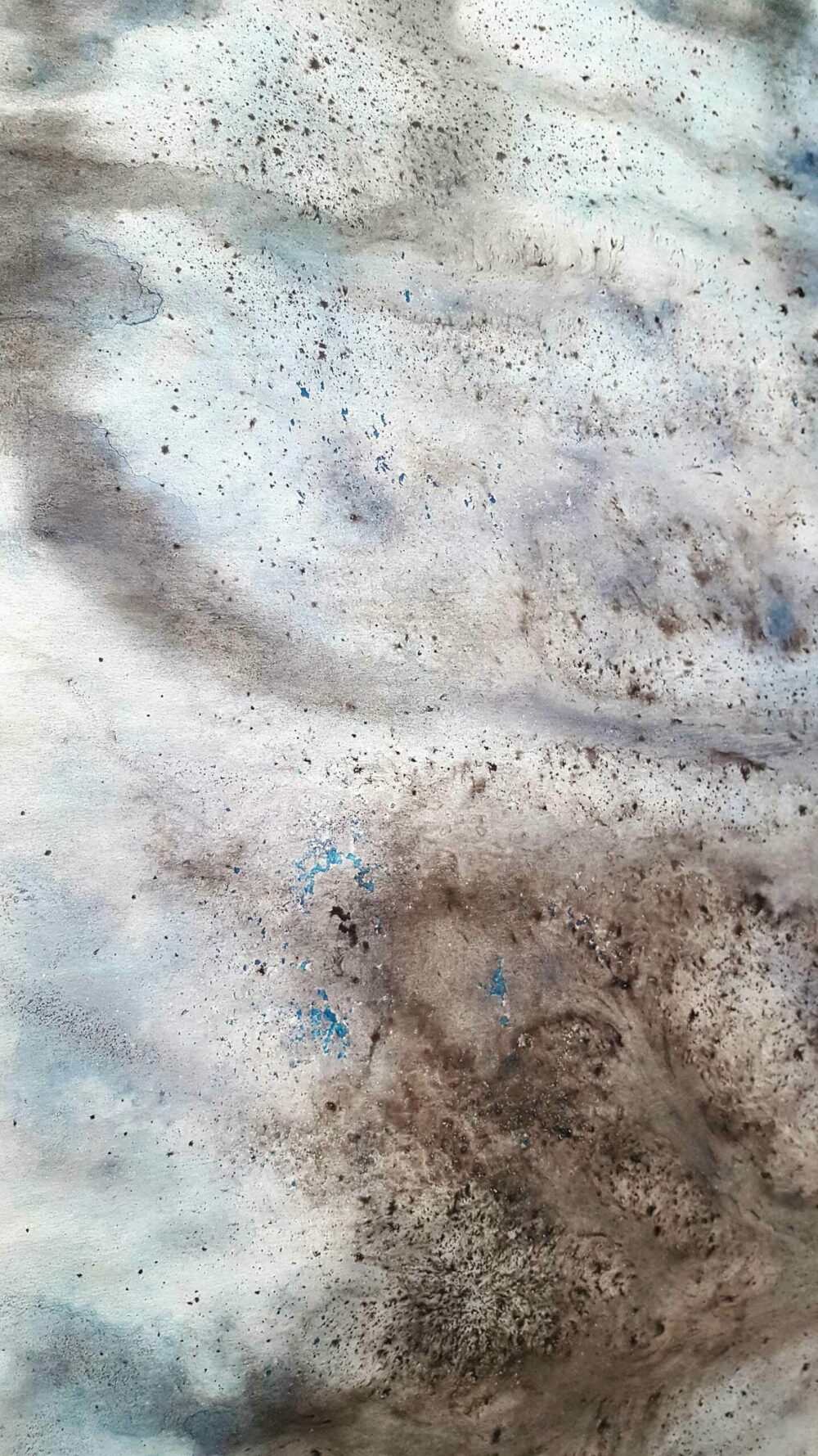 Symi ~ Aquarelle, Pastels & Fusain ~ Format 80 × 150 cm [ Habillage d’exposition / Panneau mural sur papier ] – Image 13