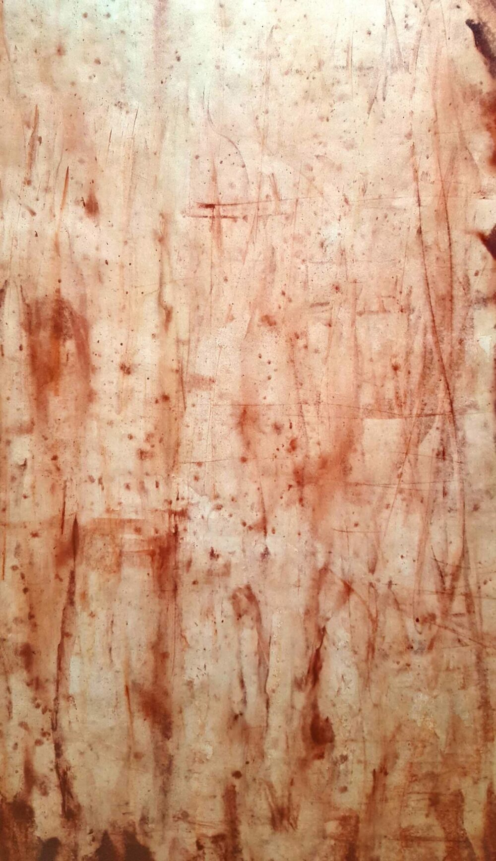 Yulunga ~ Pigments, Rouge de Venise ~ Format 80 × 150 cm [ Habillage d'exposition / Panneau mural sur papier ] – Image 12
