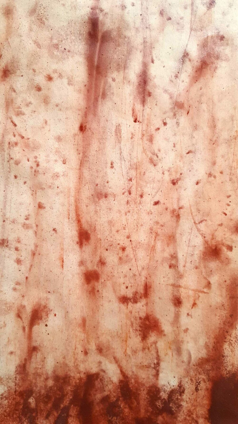 Yulunga ~ Pigments, Rouge de Venise ~ Format 80 × 150 cm [ Habillage d'exposition / Panneau mural sur papier ] – Image 9