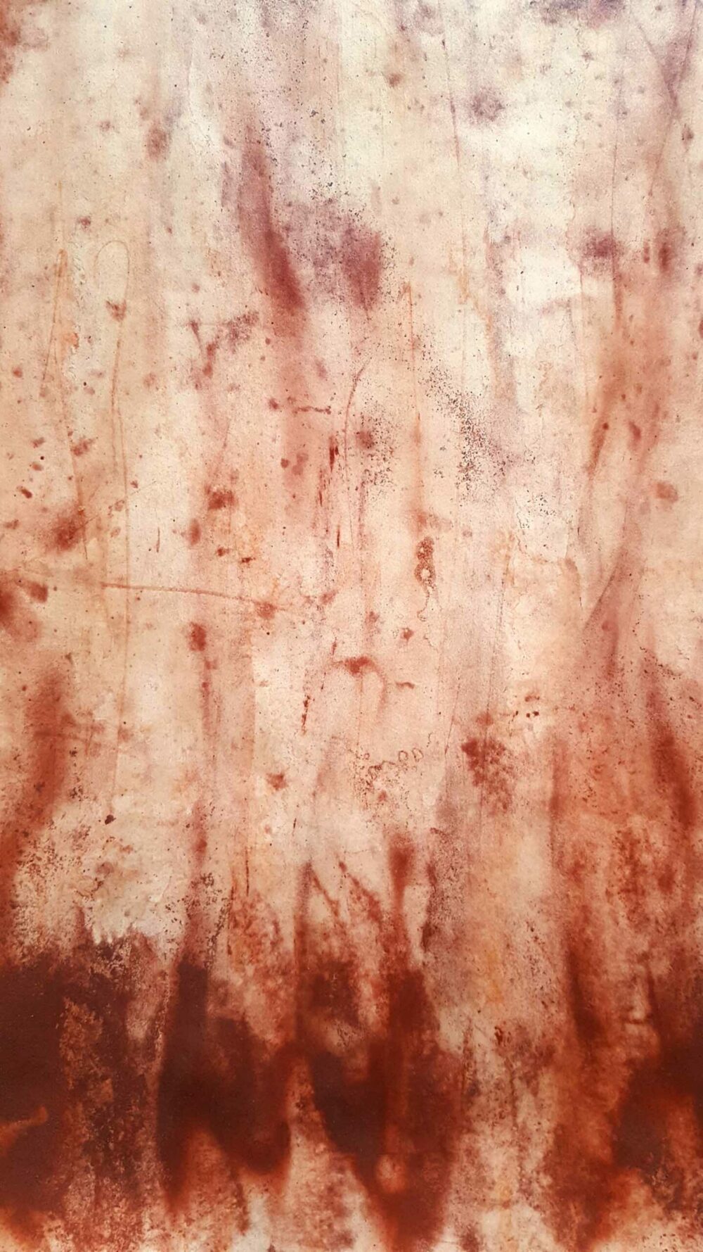 Yulunga ~ Pigments, Rouge de Venise ~ Format 80 × 150 cm [ Habillage d'exposition / Panneau mural sur papier ] – Image 8