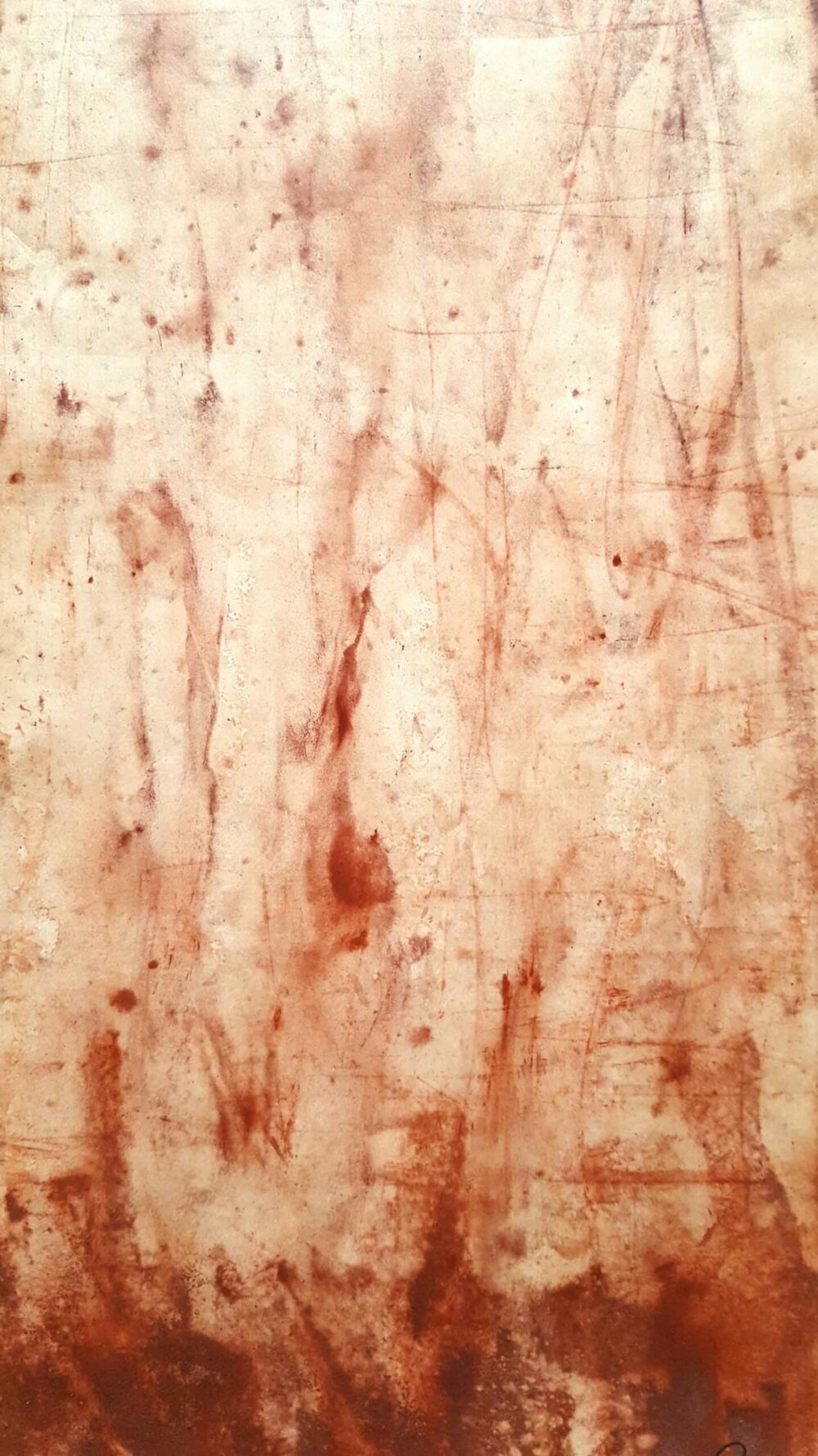 Yulunga ~ Pigments, Rouge de Venise ~ Format 80 × 150 cm [ Habillage d'exposition / Panneau mural sur papier ] – Image 7