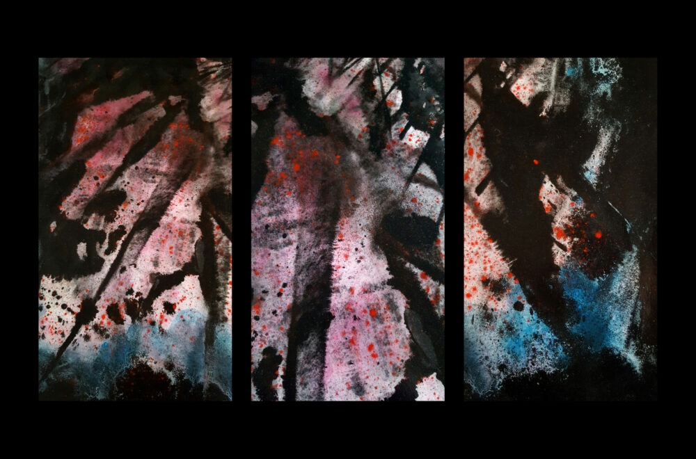 Lady War ~ Dessin à l'Encre de Chine & Acrylique ~ Format Raisin (50 x 65 cm) ~ Non encadré
