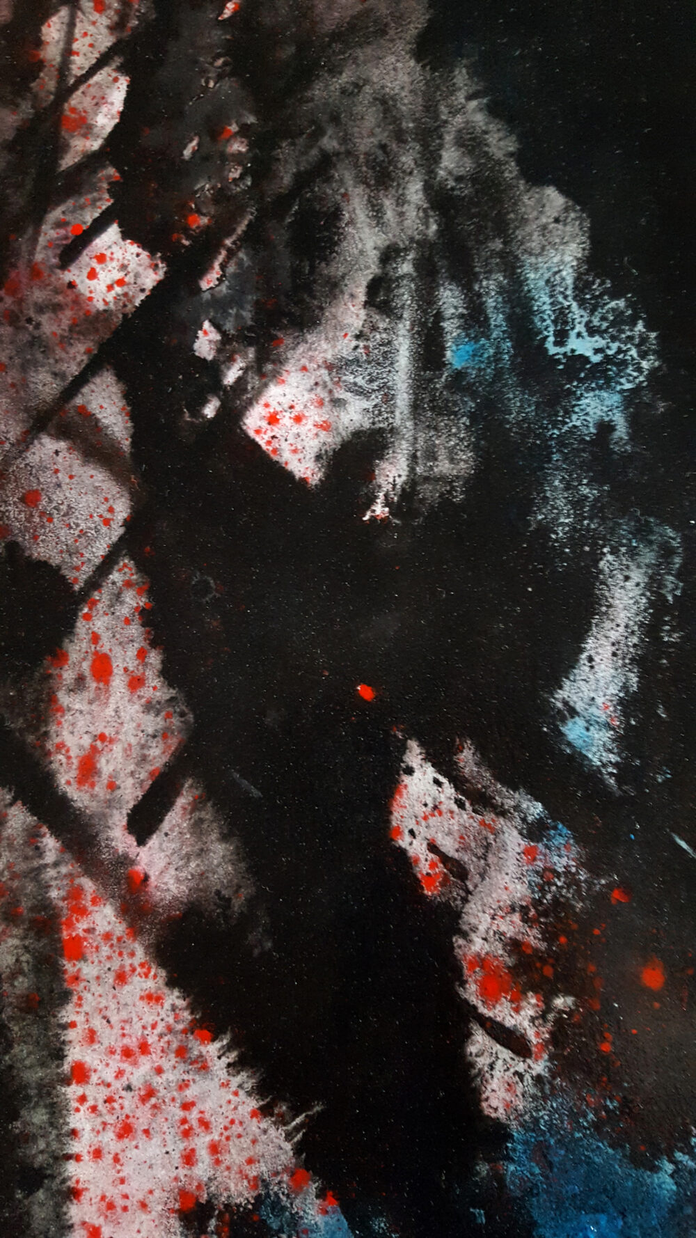 Lady War ~ Dessin à l'Encre de Chine & Acrylique ~ Format Raisin (50 x 65 cm) ~ Non encadré – Image 5