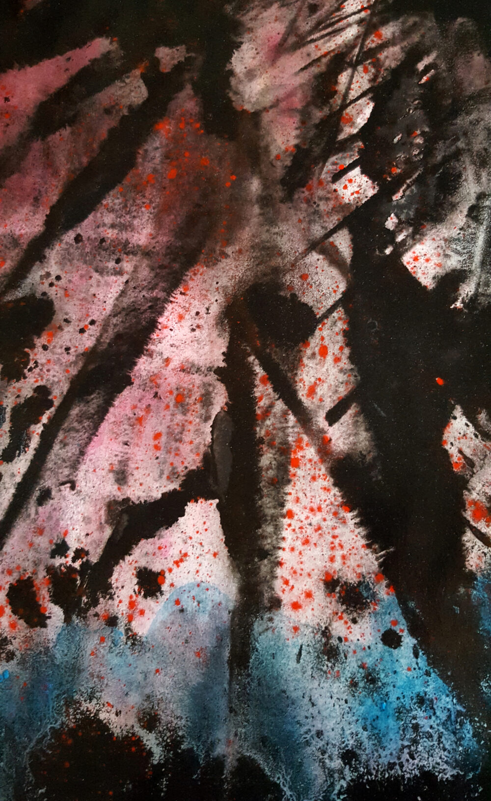 Lady War ~ Dessin à l'Encre de Chine & Acrylique ~ Format Raisin (50 x 65 cm) ~ Non encadré – Image 8