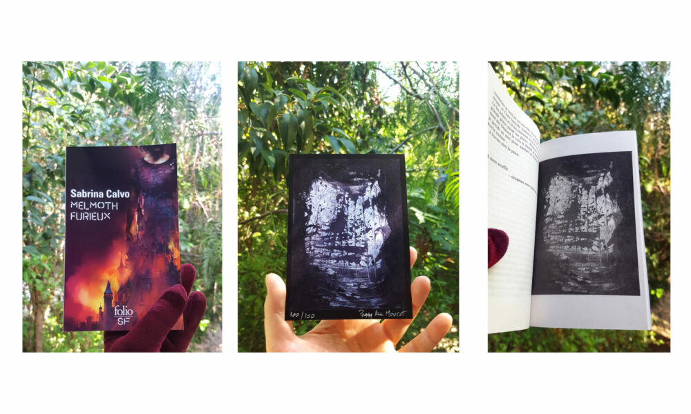 Melmoth Furieux ~ Roman de Sabrina Calvo illustré & dédicacé par mes soins + Carte Postale Limitée Signée ~ Folio Gallimard