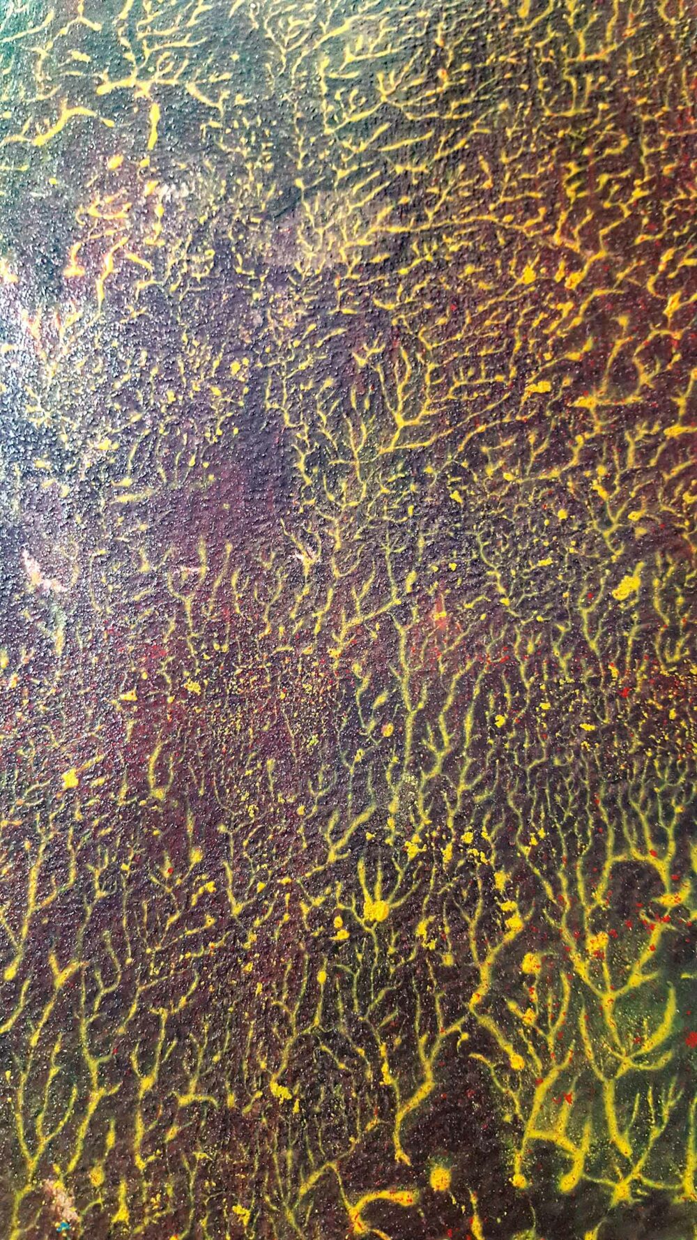 Pyrophytes II ~ Encre de Chine & Acrylique ~ 66 x 77 cm / Montval 400g (non encadré) – Image 8