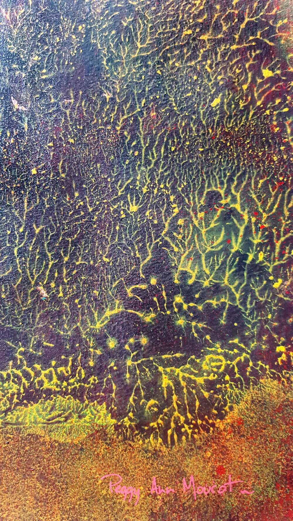 Pyrophytes II ~ Encre de Chine & Acrylique ~ 66 x 77 cm / Montval 400g (non encadré) – Image 16