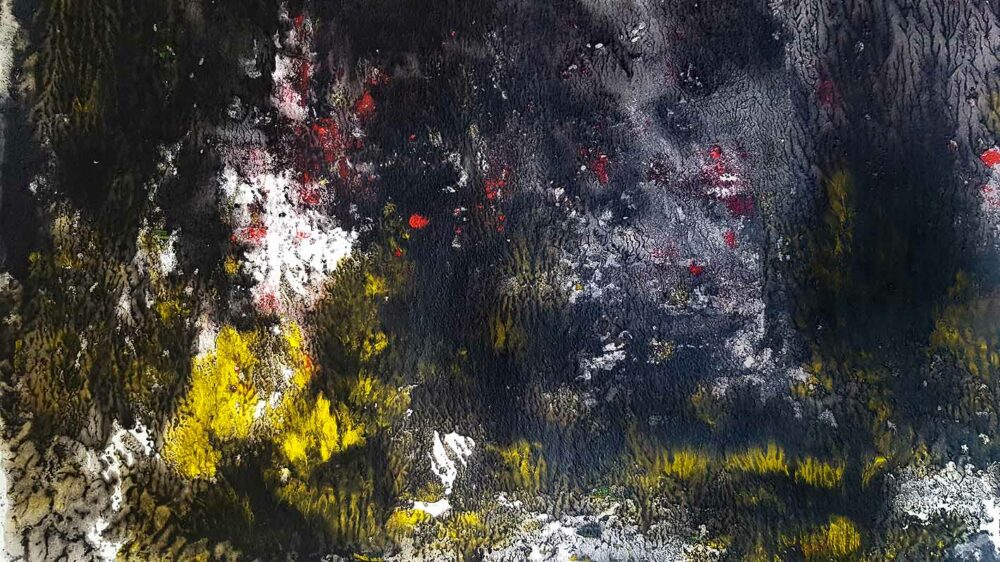 Ashley’s Glade ~ Aquarelle, Encre de Chine, Acrylique & Fusain ~ 66 x 77 cm / Montval 400g (non encadré) – Image 2