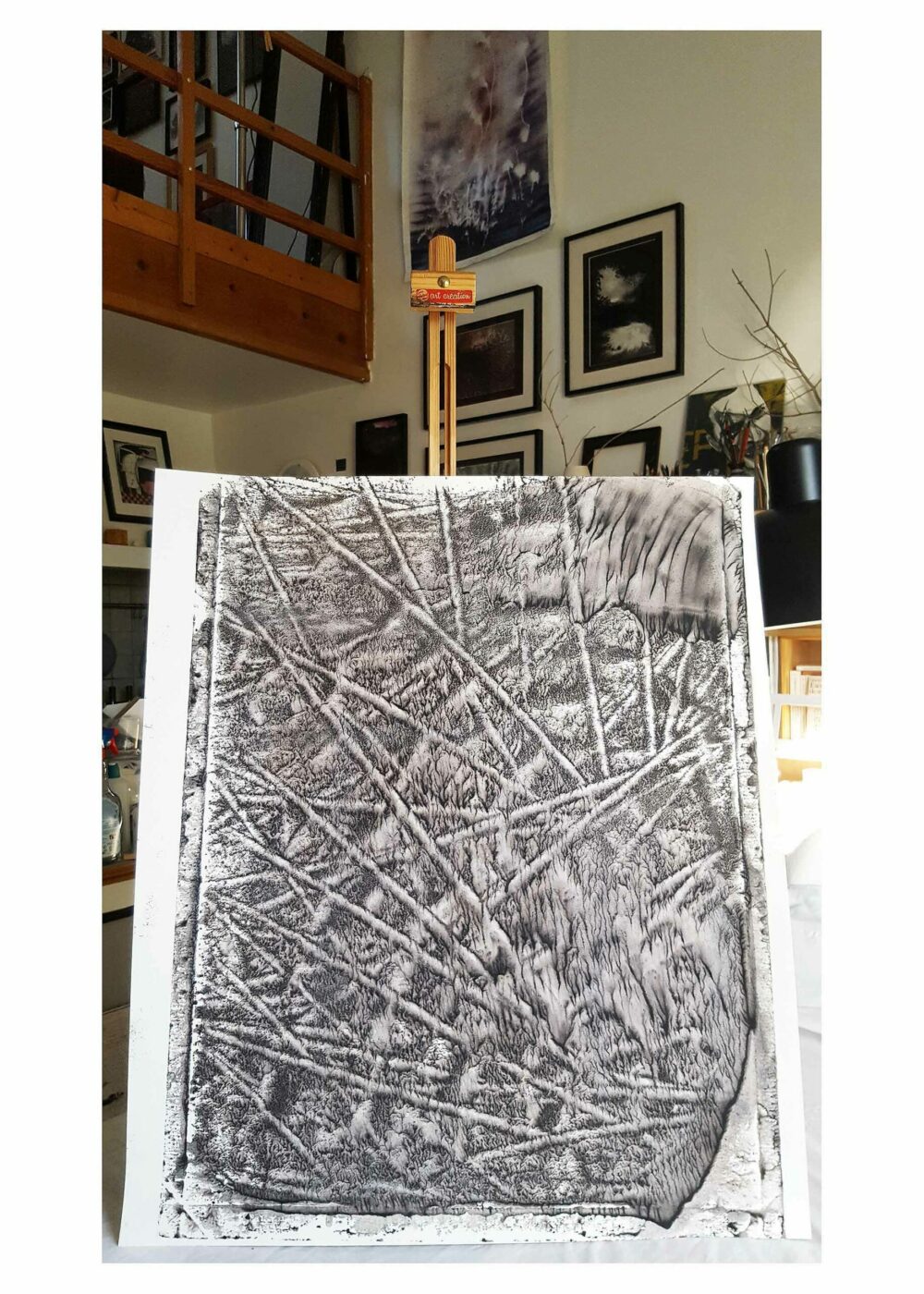 Champ de Dix (a vision from Otto) ~ Encre de Chine & Acrylique ~ 66 x 77 cm / Montval 400g (non encadré) – Image 5