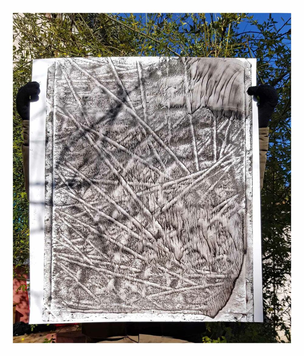 Champ de Dix (a vision from Otto) ~ Encre de Chine & Acrylique ~ 66 x 77 cm / Montval 400g (non encadré) – Image 6