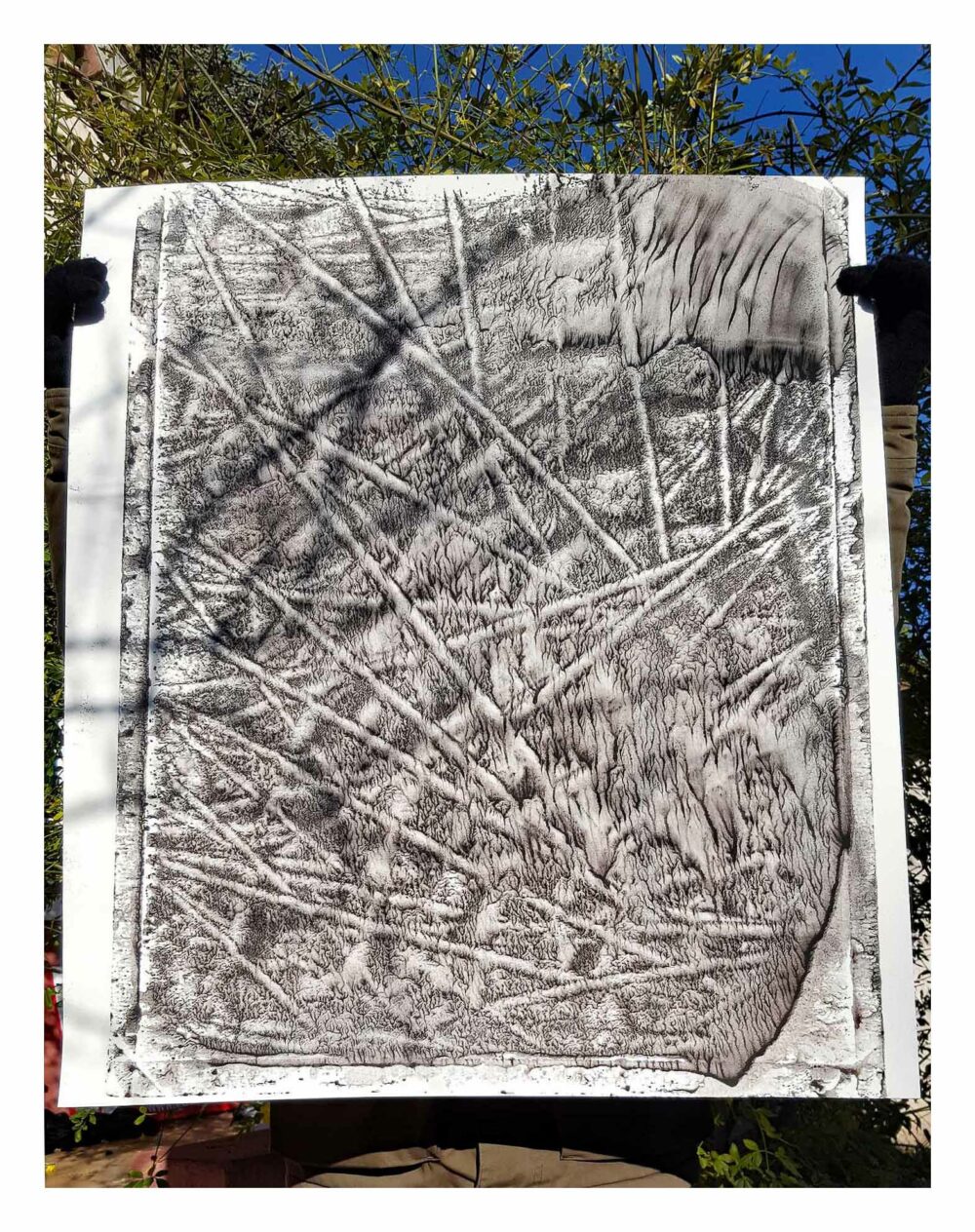 Champ de Dix (a vision from Otto) ~ Encre de Chine & Acrylique ~ 66 x 77 cm / Montval 400g (non encadré) – Image 7
