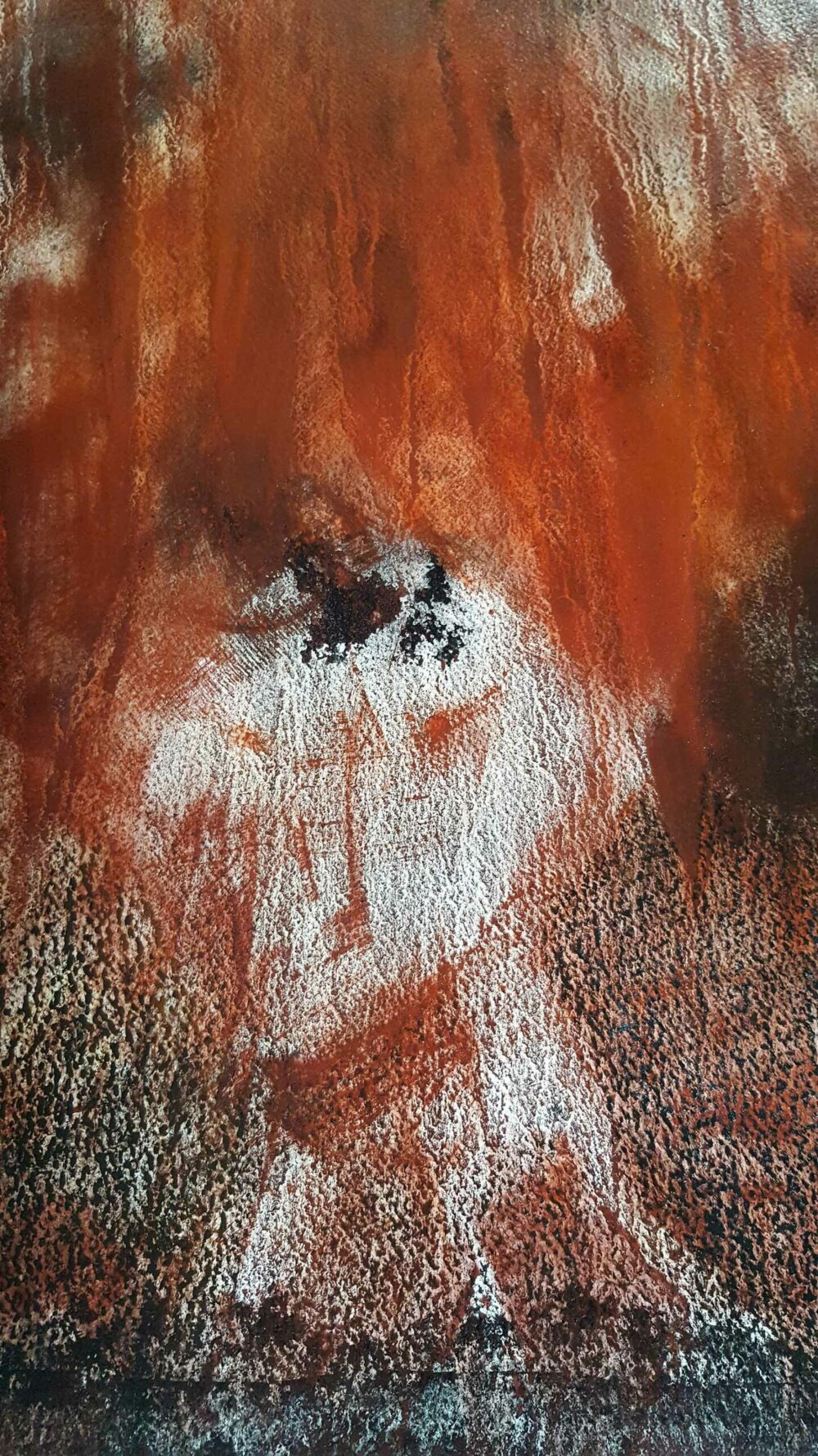 Diavolo ~ Encre de Chine, Pigments, Pastels ~ 66 x 77 cm / Montval 400g (non encadré) – Image 6