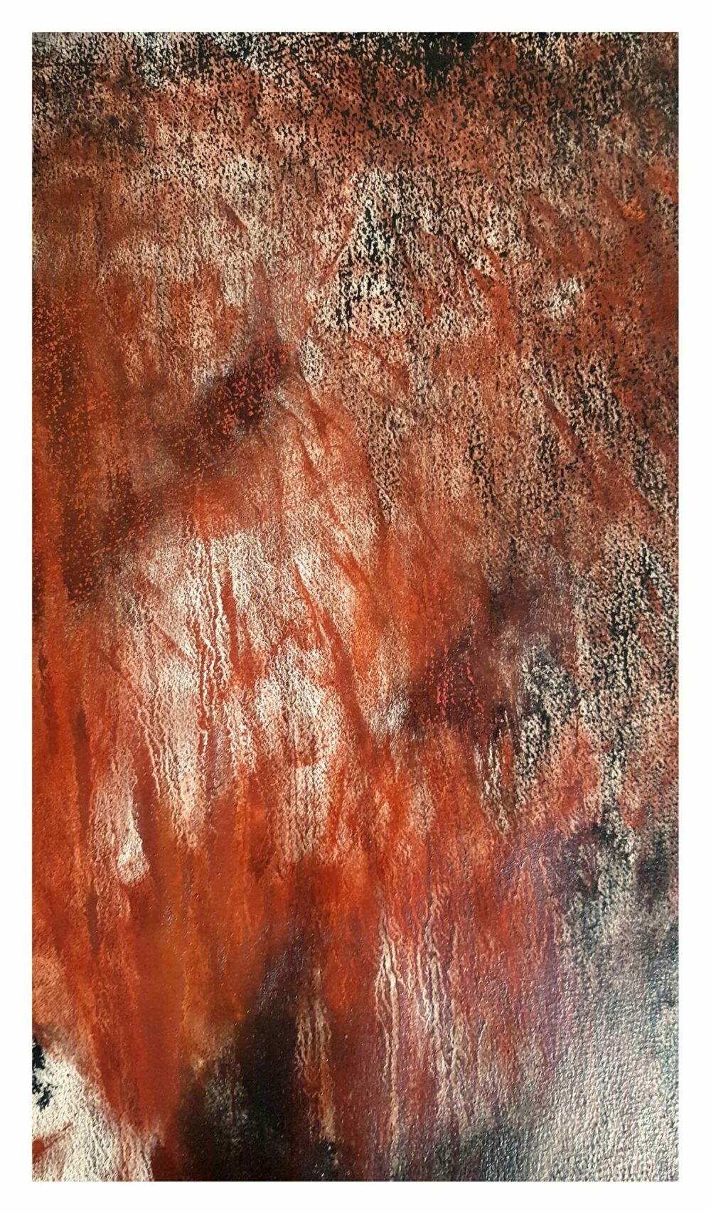 Diavolo ~ Encre de Chine, Pigments, Pastels ~ 66 x 77 cm / Montval 400g (non encadré) – Image 3