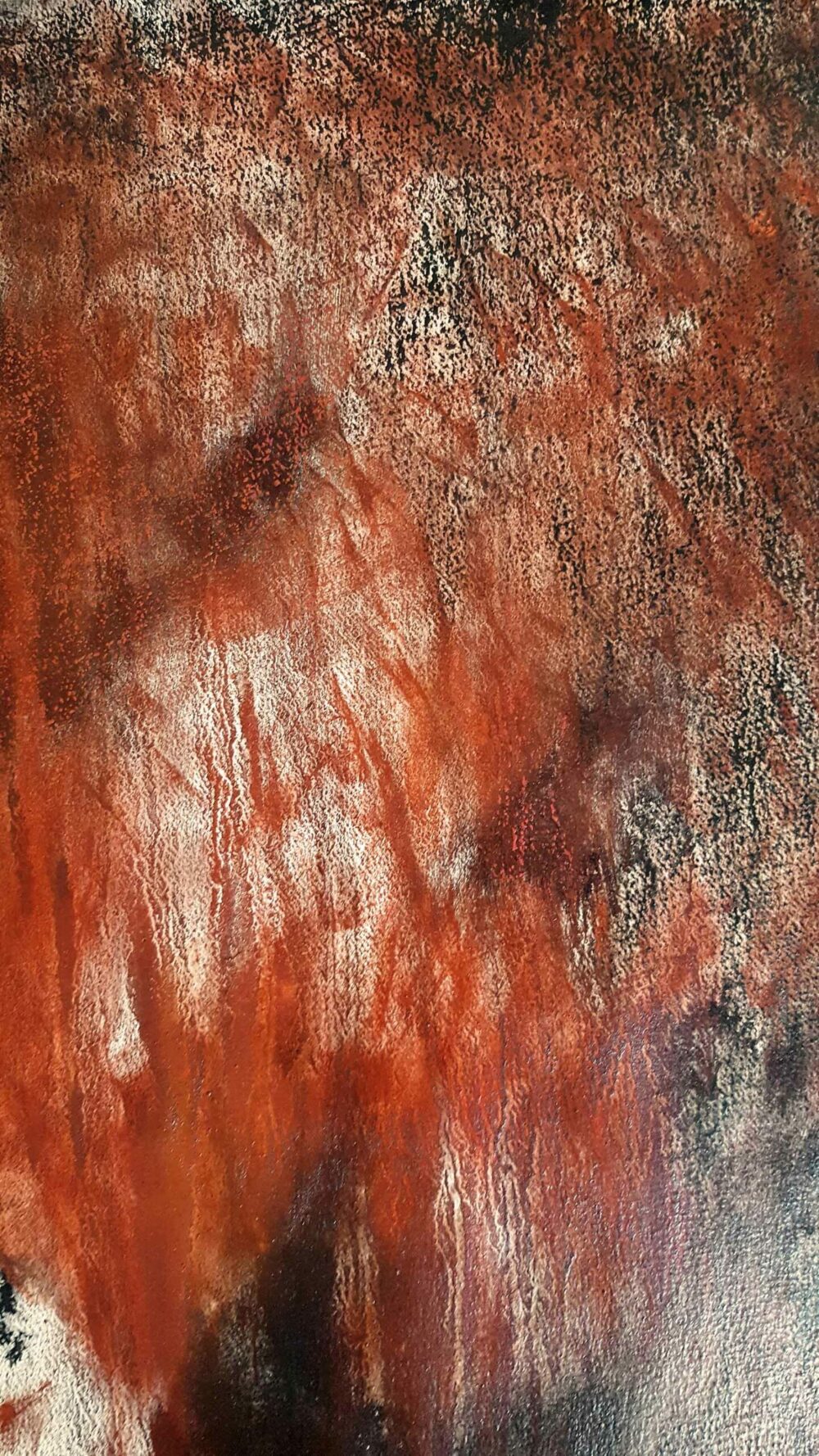 Diavolo ~ Encre de Chine, Pigments, Pastels ~ 66 x 77 cm / Montval 400g (non encadré) – Image 8
