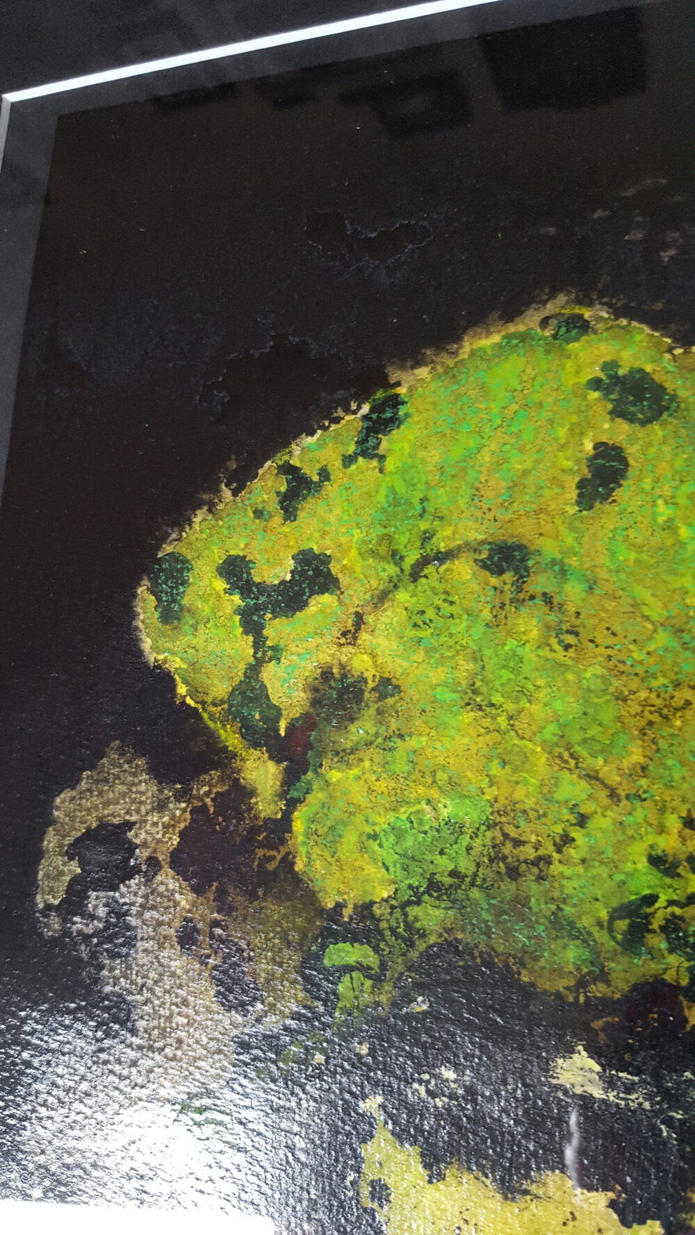 L’Arbre d’Ys ~ Encre de Chine, Acrylique, Pastels ~ Encadré Bois Acajou sculpté 30x40 ~ SOLD OUT – Image 10