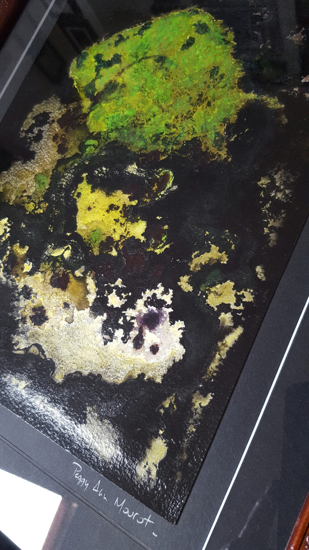 L’Arbre d’Ys ~ Encre de Chine, Acrylique, Pastels ~ Encadré Bois Acajou sculpté 30x40 ~ SOLD OUT – Image 7