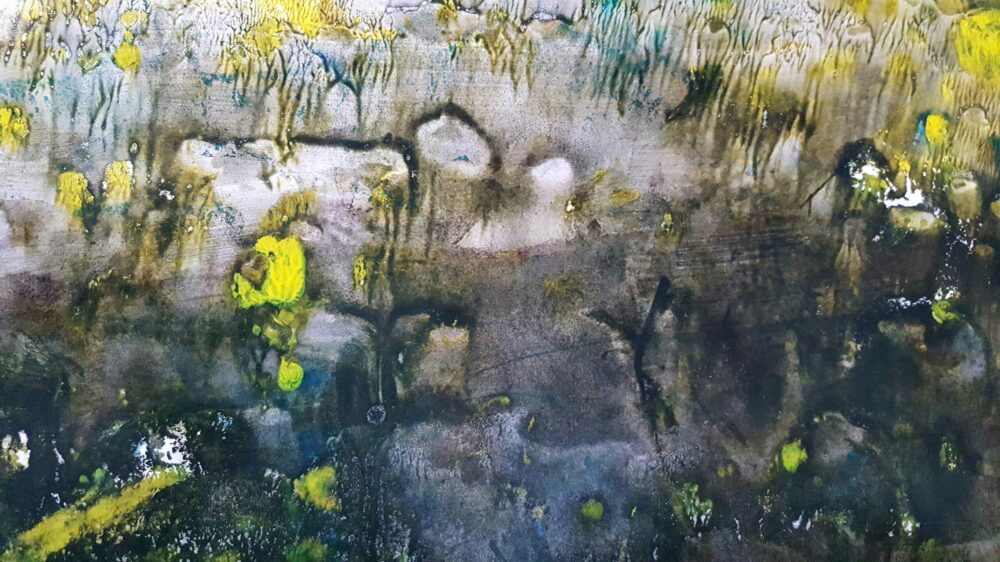 L’Étang ~ Aquarelle & Encre de Chine ~ 80 x 120 / 250g (non encadré) – Image 4