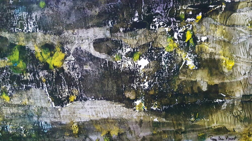 L’Étang ~ Aquarelle & Encre de Chine ~ 80 x 120 / 250g (non encadré) – Image 7
