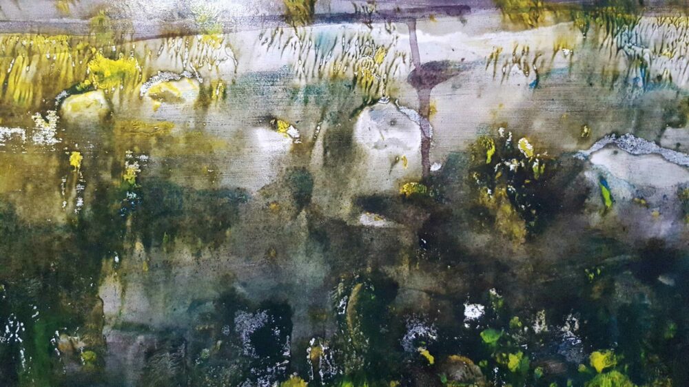 L’Étang ~ Aquarelle & Encre de Chine ~ 80 x 120 / 250g (non encadré) – Image 3