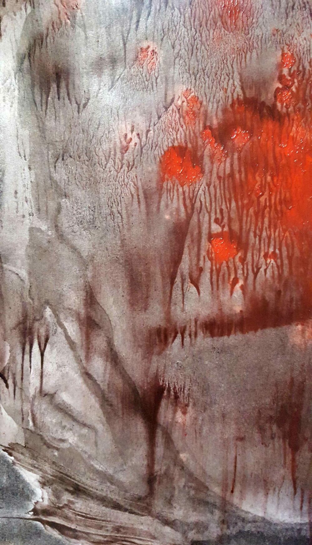 Lueurs d’espoir (Les Yeux) ~ Aquarelle, Acrylique & Fusain ~ 80 x 120 / 250g (non encadré) – Image 5
