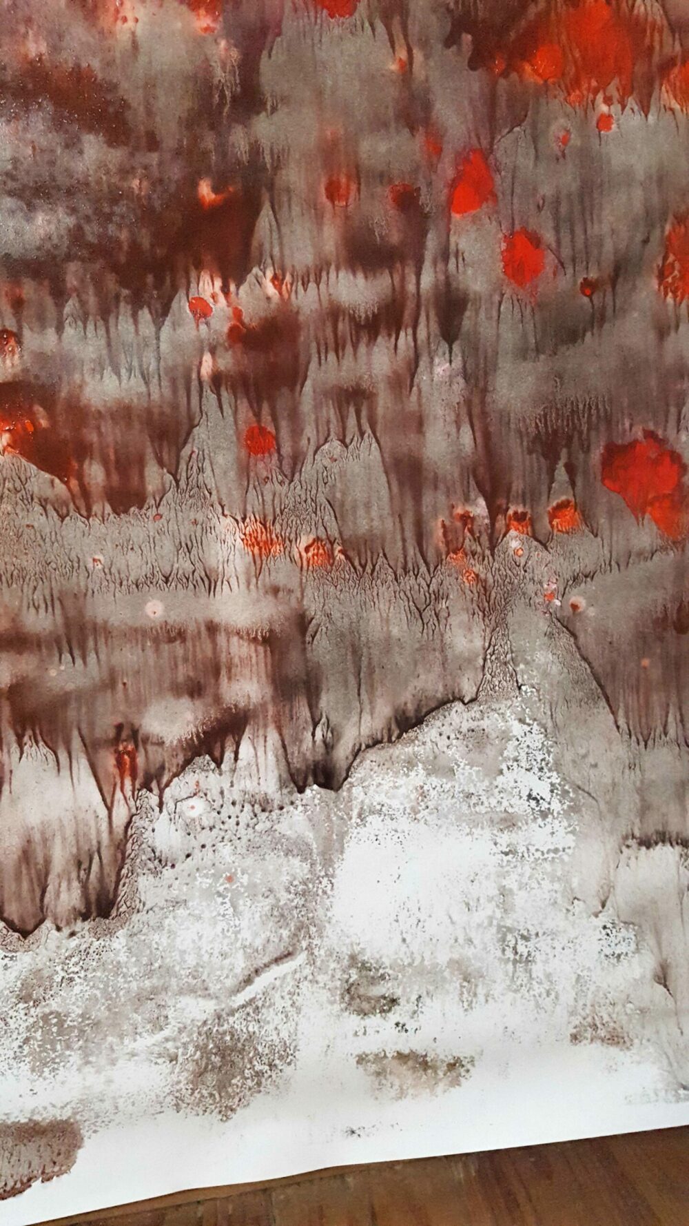 Lueurs d’espoir (Les Yeux) ~ Aquarelle, Acrylique & Fusain ~ 80 x 120 / 250g (non encadré) – Image 21