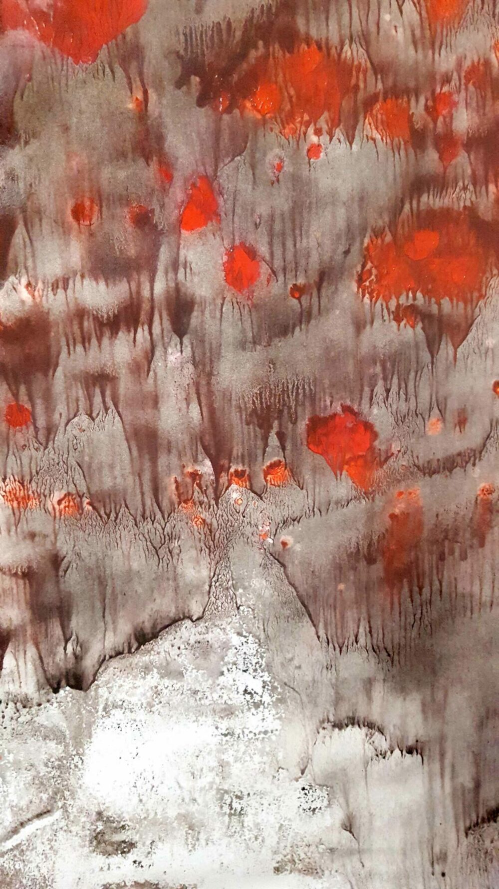 Lueurs d’espoir (Les Yeux) ~ Aquarelle, Acrylique & Fusain ~ 80 x 120 / 250g (non encadré) – Image 12