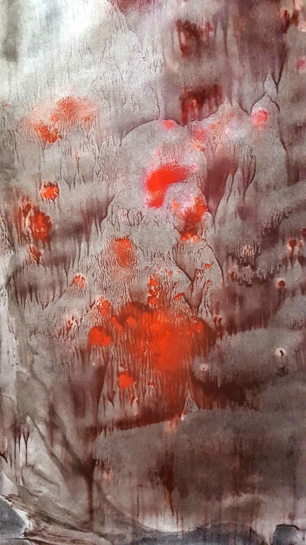 Lueurs d’espoir (Les Yeux) ~ Aquarelle, Acrylique & Fusain ~ 80 x 120 / 250g (non encadré) – Image 8