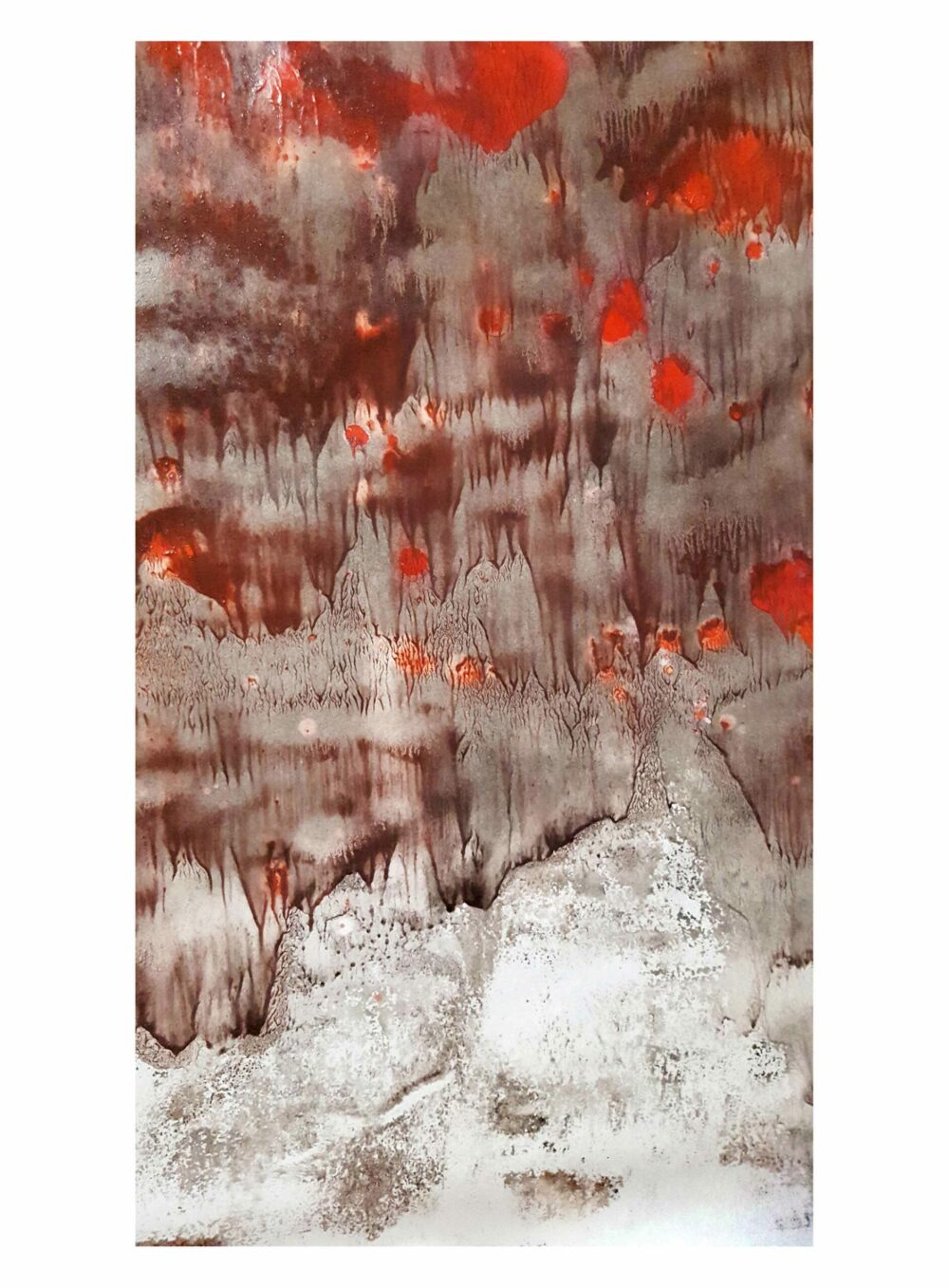 Lueurs d’espoir (Les Yeux) ~ Aquarelle, Acrylique & Fusain ~ 80 x 120 / 250g (non encadré) – Image 4