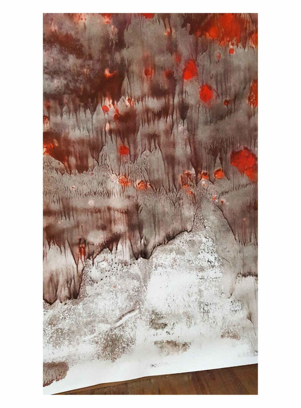 Lueurs d’espoir (Les Yeux) ~ Aquarelle, Acrylique & Fusain ~ 80 x 120 / 250g (non encadré) – Image 3