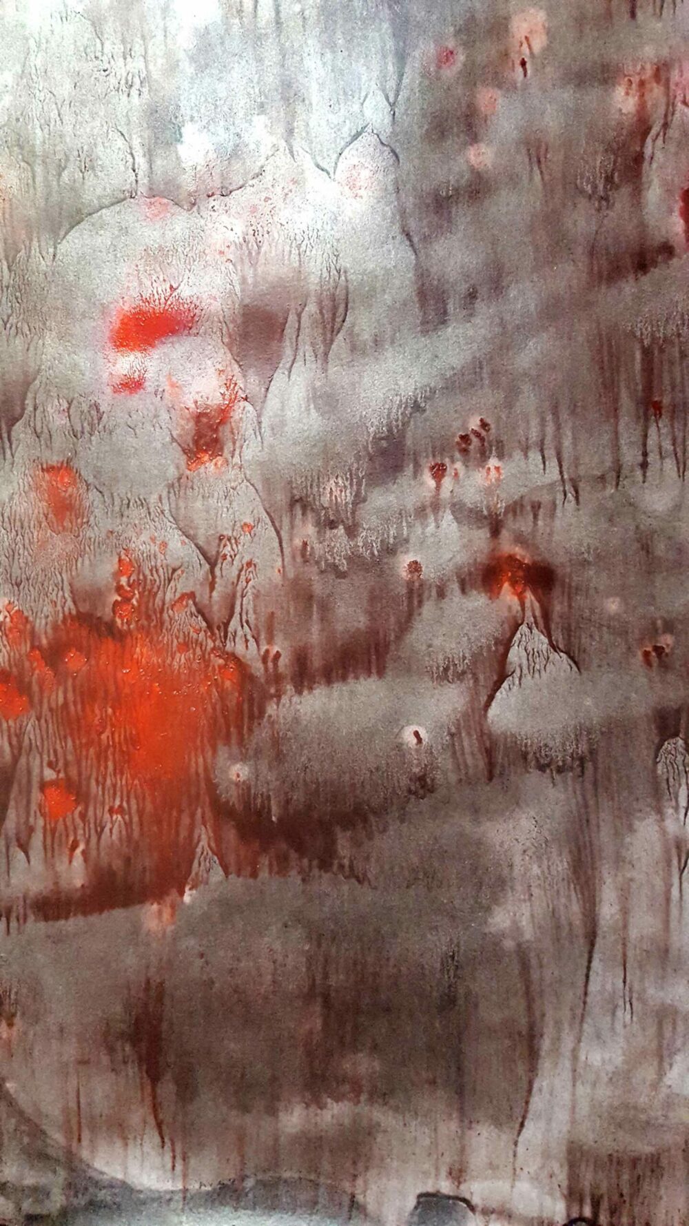 Lueurs d’espoir (Les Yeux) ~ Aquarelle, Acrylique & Fusain ~ 80 x 120 / 250g (non encadré) – Image 7