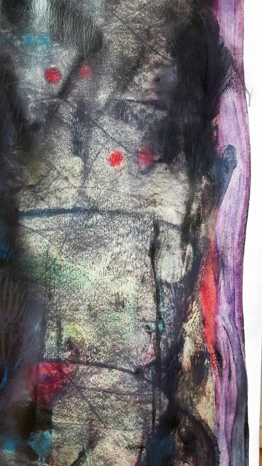 Mirza Dream ~ Dessin ~ Aquarelle, Pastels, Encre de Chine & Acrylique ~ 80 x 120 / 250g (non encadré) – Image 7